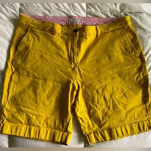 Mustard yellow Boden shorts